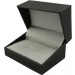 Schmuck Ring Box Leder grau 75x50x42mm Verpackung