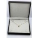 Schmuck Collier Verpackung Leder grau 190x195x44mm 