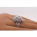 Cocktail Brillantring Weißgold 750 18K Brillanten Diamanten 4.63ct. 