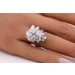 Cocktail Brillantring Weißgold 750 18K Brillanten Diamanten 4.63ct. 