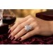 Cocktail Brillantring Weißgold 750 18K Brillanten Diamanten 4.63ct. 