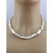 Perlenkette 44cm Japanische Biwaperlen Antikschmuck
