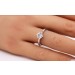 Verlobungsring Weißgold 585 14K Solitär Diamant 1.0ct W P2  