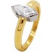 Diamantring Gelbgold 750 18K Marquis Diamant 1.00ct. IGI Zertifikat 