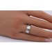 Brillantring Weißgold 585 14K Diamanten 0.20ct TW VVS