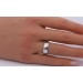 Solitär Ring Weißgold 585 14K Diamant 0.02ct. TW VVS