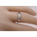 Ring Weißgold 585 14 Karat 1 Diamant Brillantschliff 0,02ct TW/SI 
