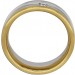 Solitär Ring Gelb/Weißgold 585 1Diamant Princess Cut 0,05ct.TW/VVS 