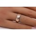 Solitär Ring Weißgold Rosegold 585 14 Karat Diamant 0.05ct 