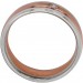 Designer Ring Weiß/Rosegold 585 1Diamant 0,05ct TW/VVSI