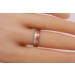 Solitär Ring Weiß/Rosegold 585 1 Diamant Brillantschliff 0,03ct TW/VSI