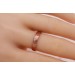 Solitär Ring Rosegold 585 14 Karat 1 Diamant Brillantschliff 0,03ct W/SI2