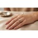 Perlen Ring Gold Weißgold 585 14K Diamanten 0.40ct Akoyaperle