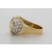 Diamant Ring Gelbgold 750 37 Diamanten Brillantschliff 0,75ct TW/VVS