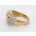 Diamantring Gelbgold 750 Weißgold 18K Diamanten 0.75ct TW VVS