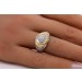 Diamantring Gelbgold 750 Weißgold 18K Diamanten 0.75ct TW VVS