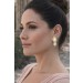 Achat Gemmen Ohrstecker Gelbgold 750 18K Antikschmuck