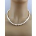 Perlenkette 41cm Japanische Akoyaperlen 8mm Silber 925