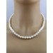 Perlenkette 41cm Japanische Akoyaperlen 8mm Silber 925