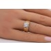 Herrenring Gold Weißgold 585 14K Solitär Diamant 0.20ct Pinkyring