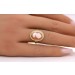 Achat Gemmenring Gold 333 8K handgeschnitzt Antikschmuck