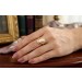  Gemmenring Gold 333 8K Frauenkopf Achat Antikschmuck