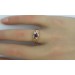 Antiker Damenring  1930 Roßegold  585 1 Saphir 0,10ct. Orientperlen
