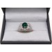 Smaragd Ring Gold 750 grüner Smaragd 2,20ct Brillanten 
