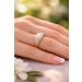 Perlenring Gold 333 8K Diamanten 0.04ct Akoyaperle