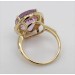Ring Gelbgold 585 Morganit Violett 17,70ct Brillanten 0,50ct.TW/SI