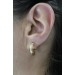 Brillant Creolen Gold 750 18K Diamanten 0.30ct. Lupenrein