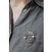 Perlenbrosche Gold 585 14K Orient Perlen Antikschmuck