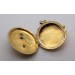 Trauermedaillon Gelbgold 585 Orientperle Antik England 1860-1880 