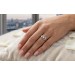 Diamantring Gold Weißgold 585 14K Diamanten Perlen Antikschmuck 