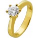 Verlobungsring Diamant 1,00ct H SI2 Brillant Solitär 585 GIA Zerti