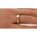 Verlobungsring Gelbgold 585 14K Solitär Diamant 0.50ct GIA Zertifikat