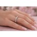 Diamantring Weißgold 750 18 Karat  Diamanten 0.33ct.