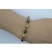 Beryll Armband Gold 750 18K Katzenauge Rubine Antikschmuck