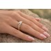 Diamantring Gold 585 14K Solitär Diamant 0.08ct 