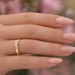 Solitärring Gold Weißgold 750 18K Solitär Diamant 0.07ct.  