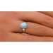 Türkis Ring Rosegold Weißgold 750 18K Antikschmuck 