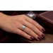 Türkis Ring Rosegold Weißgold 750 18K Antikschmuck 