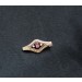 Anstecknadel Roségold 333 pinker Spinell 0.30ct Orientperlen 2,4mm