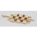 Brillant Anhänger Gelbgold 585 14K Diamanten Antikschmuck