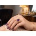 Amethyst Ring Gold 585 14K lila Edelstein Antikschmuck