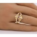 Rubin Ring Gold 750 18K roten Edelsteine Diamanten Antikschmuck