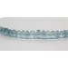 Aquamarin Kette ozean blaue Edelsteine 8mm 