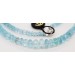 Aquamarinkette blaue Aquamarin Edelsteine 5-10mm Silber 925