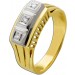 Diamantring Gold Weißgold 585 14K Diamanten Antikschmuck