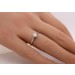 Verlobungsring Weißgold 585 14K Solitär Diamant 0.25ct. TW VVSI 